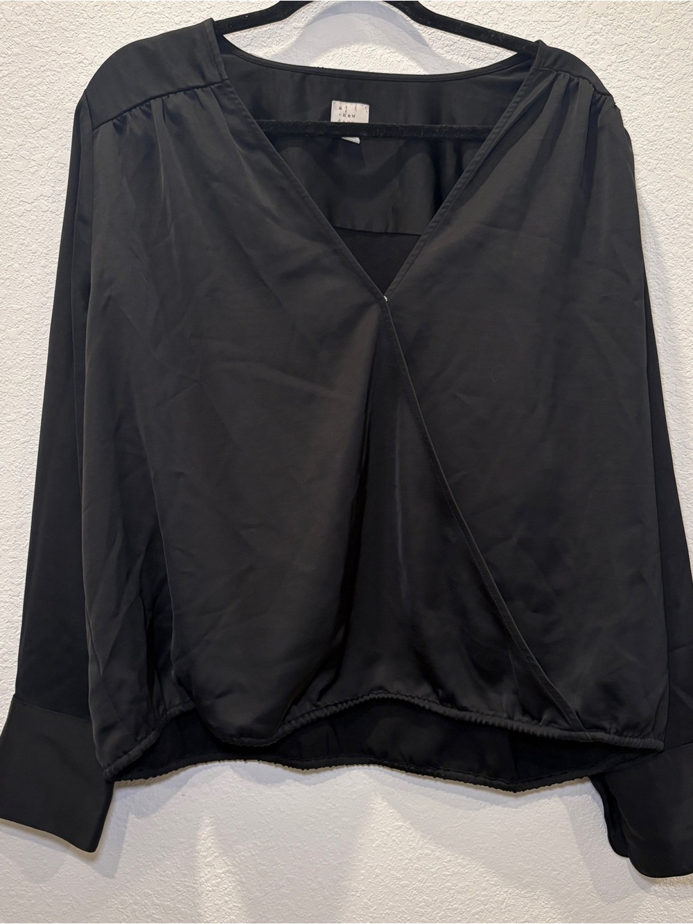 🖤 A New Day Black Surplice V-Neck Blouse XXL
